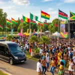 African Caribbean Festival of Life- Chi town Black cars