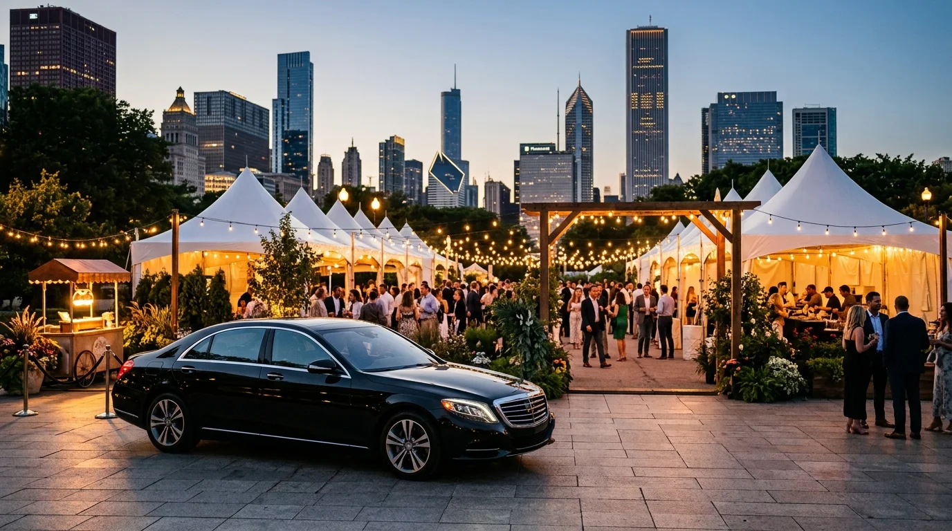 Chicago Gourmet- Chi town Black cars