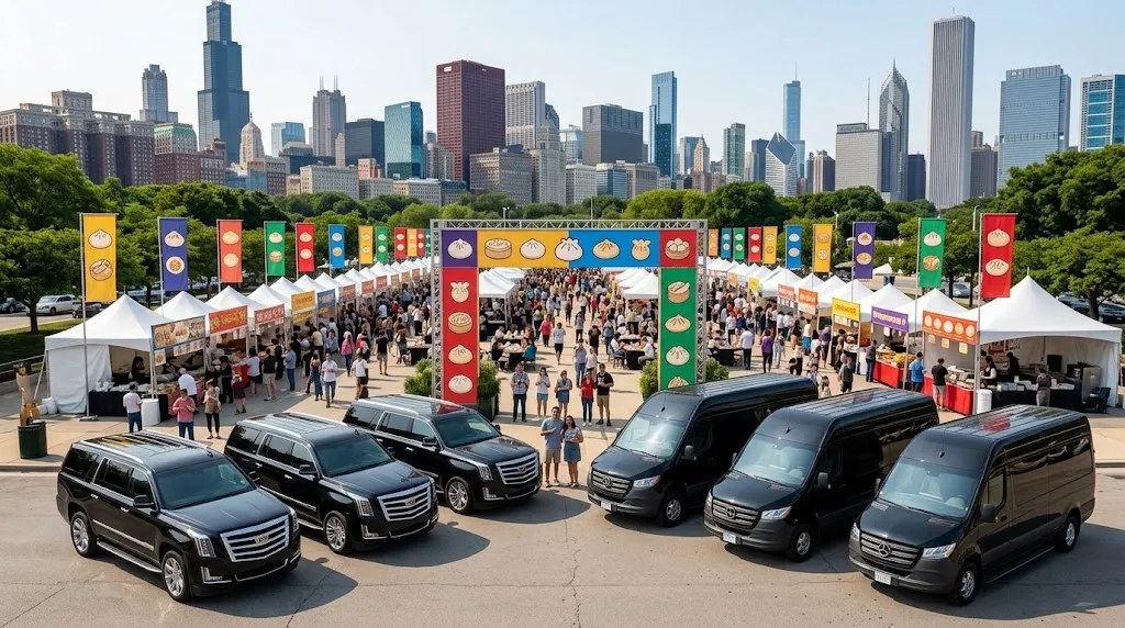 World Dumpling Festival Chicago 2026- Chi town Black cars