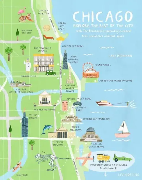 Map of downtown chicago attractions 60 photos - Cappadociaconcepttour.com